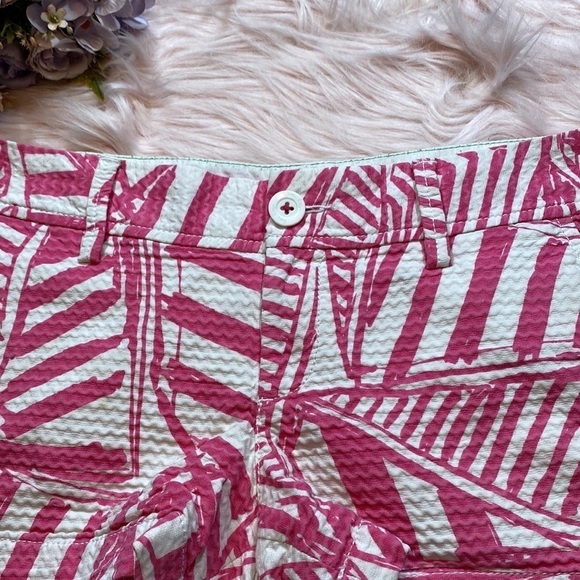 Lilly Pulitzer The Walsh Shorts in Pink Yacht Sea Geometric sz 2 - Picture 4 of 11